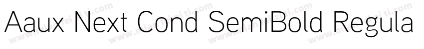 Aaux Next Cond SemiBold Regula字体转换